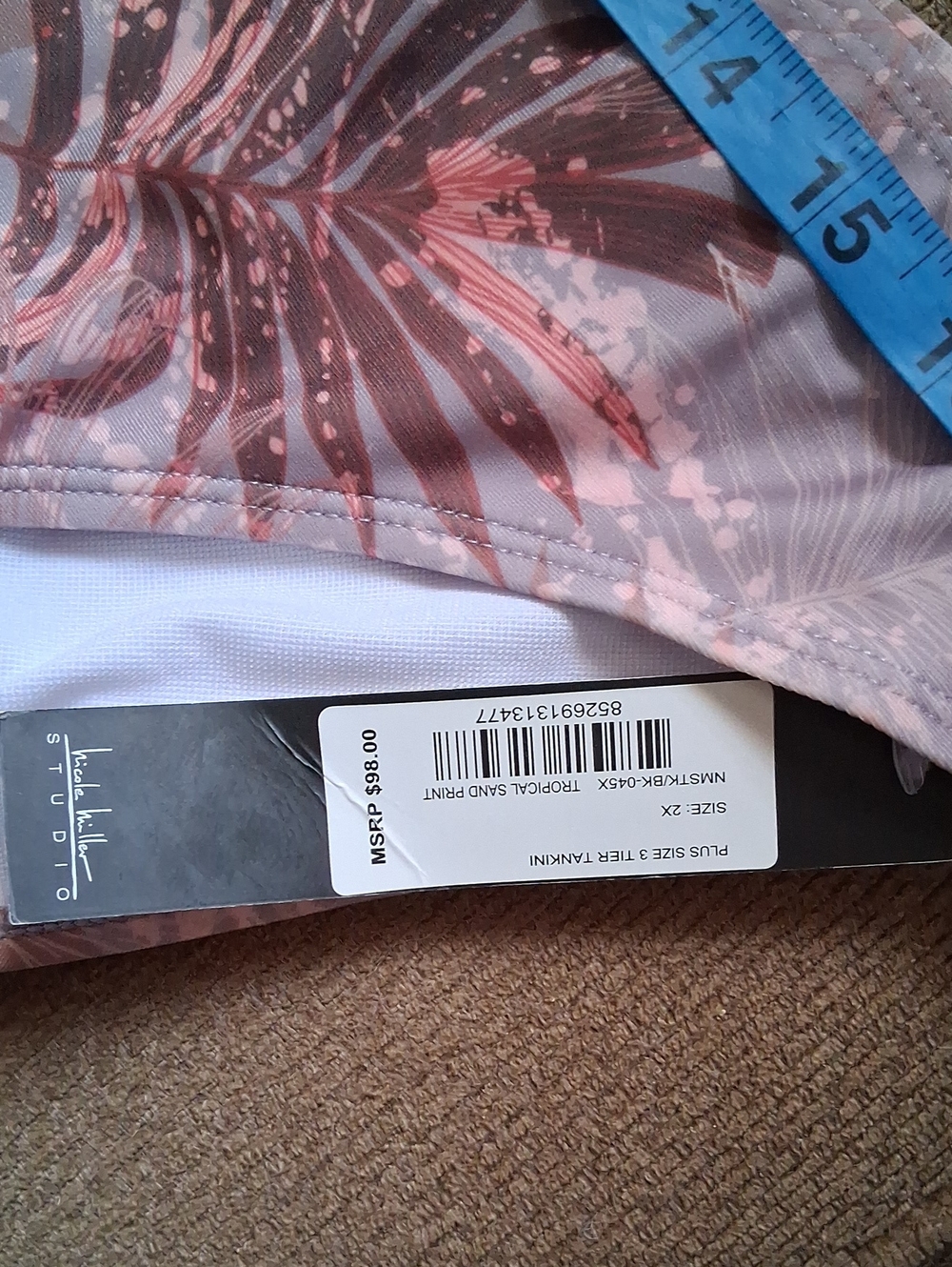 Nicole Miller 3 Tier Tankini Swimwear NWT - Picture 12 of 12
